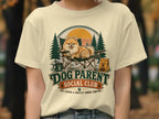Cream t-shirt with Dog Parent Social Club graphic featuring a Pomeranian.