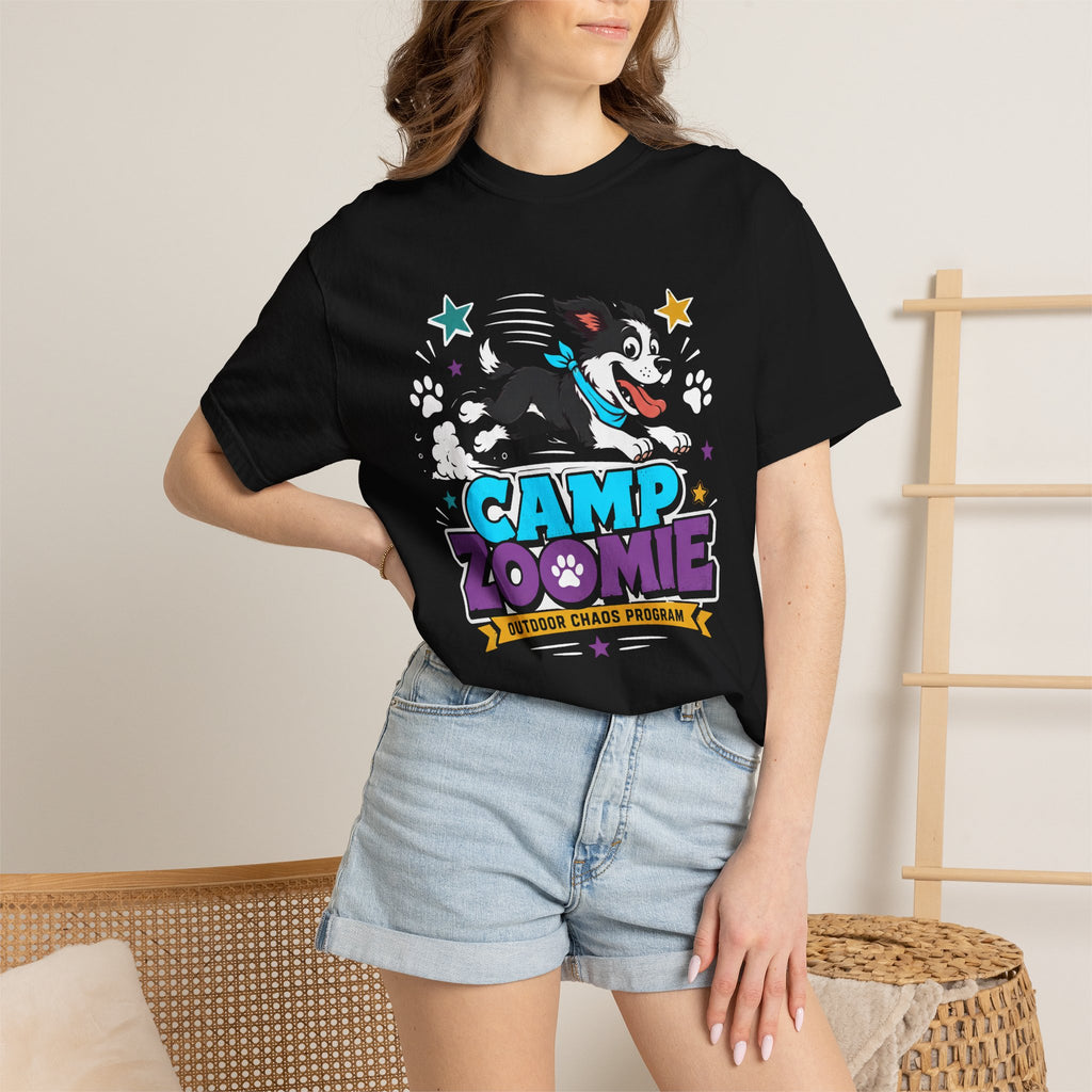 Camp Zoomie T-Shirt — Retro Puppy Camp Graphic Tee
