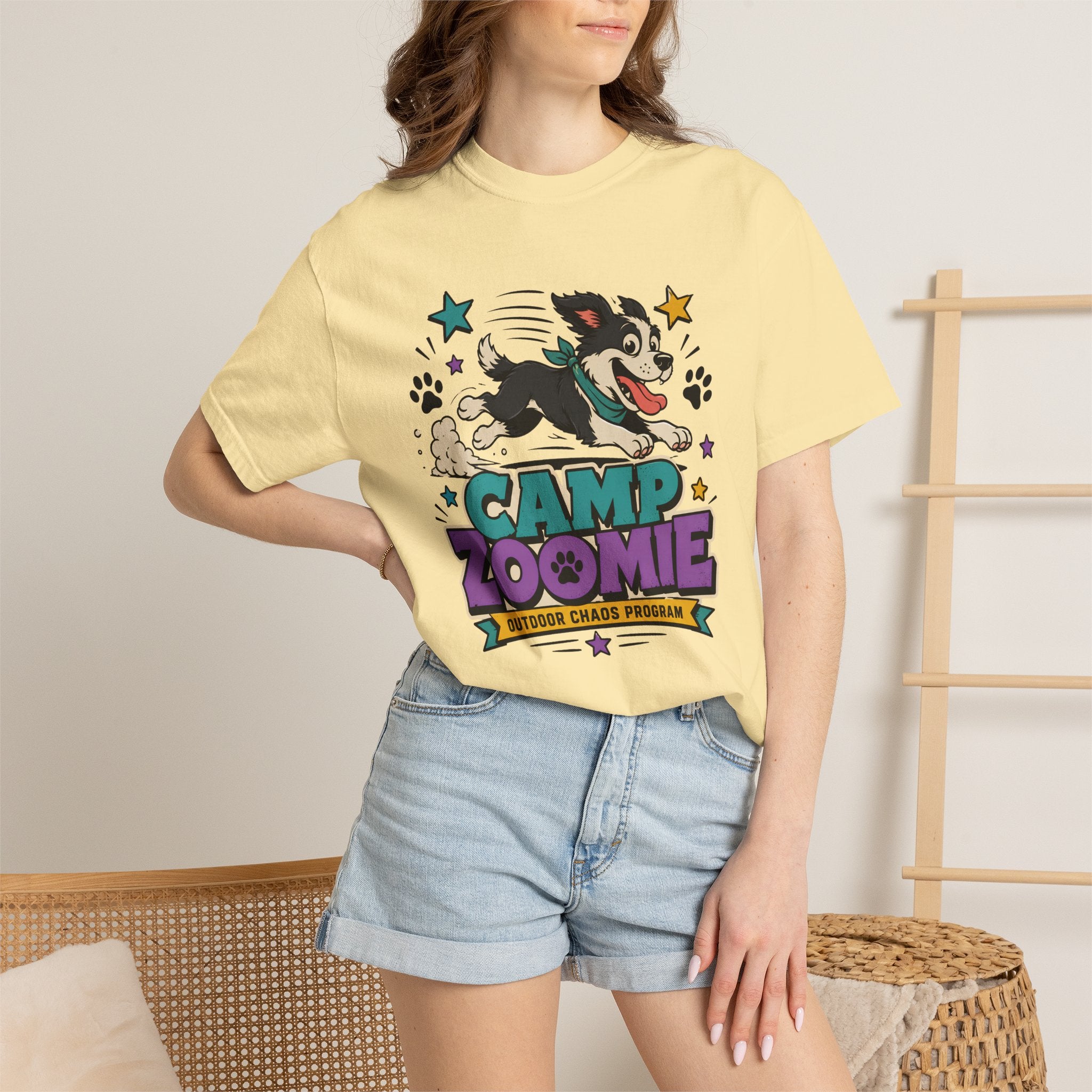Camp Zoomie T-Shirt — Retro Puppy Camp Graphic Tee