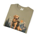 Golden Retriever Mountain Adventure T-Shirt