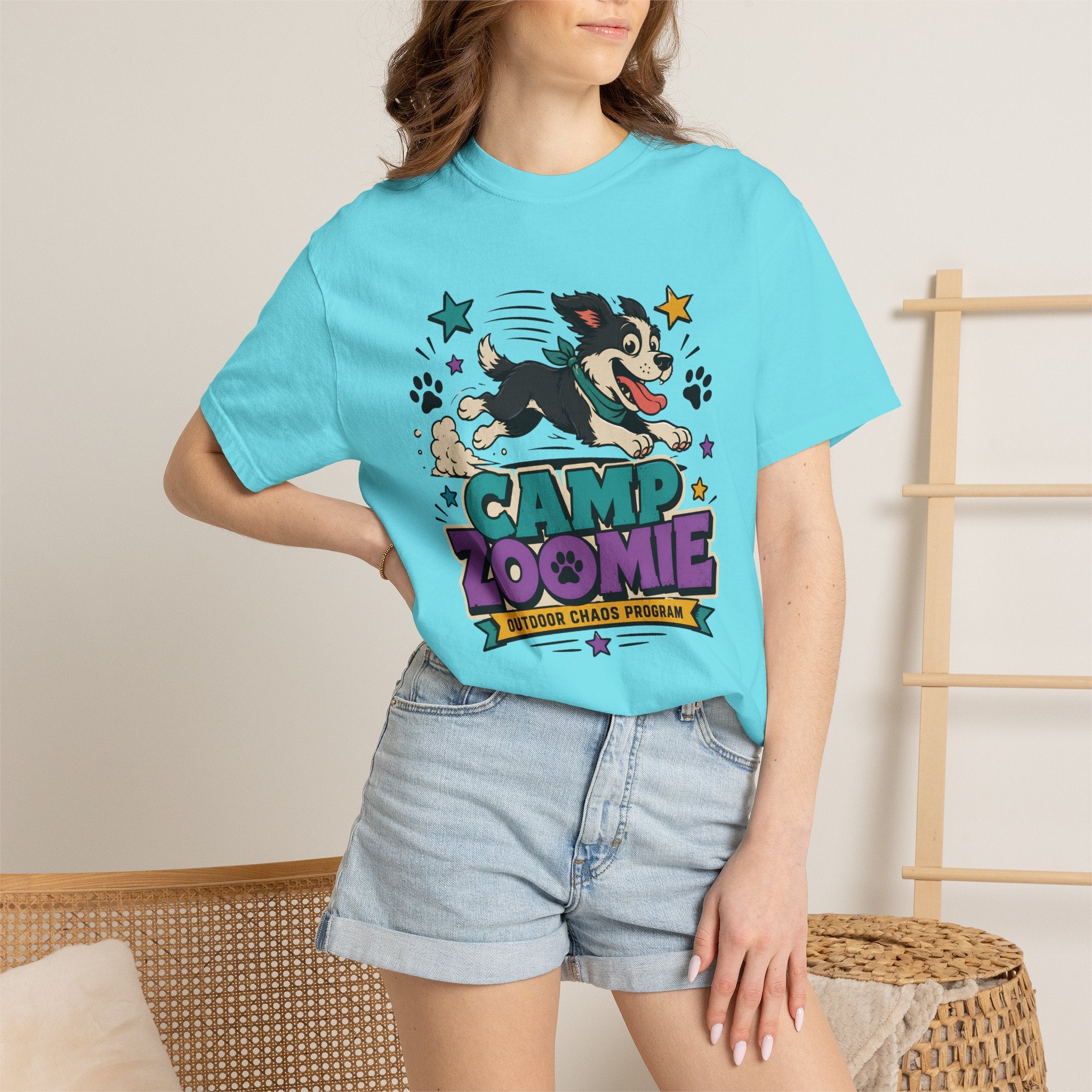 Camp Zoomie T-Shirt — Retro Puppy Camp Graphic Tee