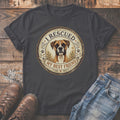 Dark t-shirt with a Boxer dog graphic and text "I RESCUED MY BEST FRIEND".