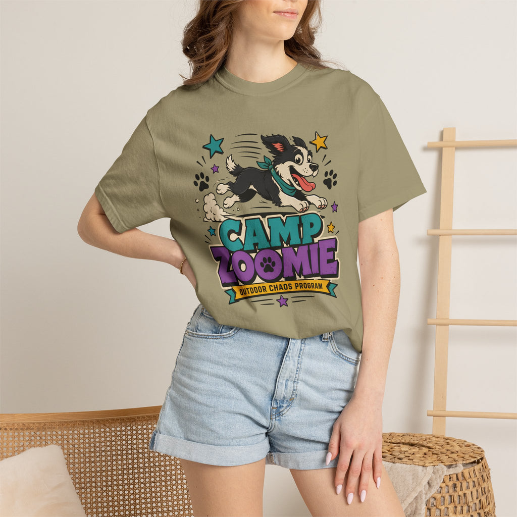 07-29 - Camp Zoomie Graphic T-Shirt — Vintage Dog Camper Tee