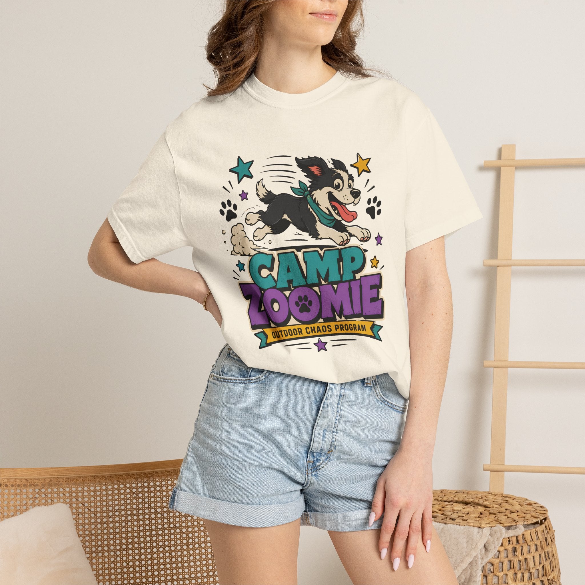 Camp Zoomie T-Shirt — Retro Puppy Camp Graphic Tee