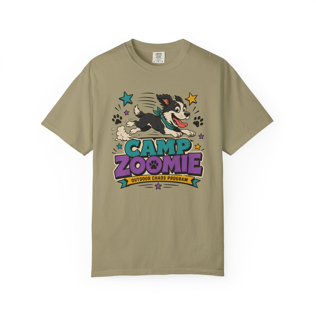 07-29 - Camp Zoomie Graphic T-Shirt — Vintage Dog Camper Tee
