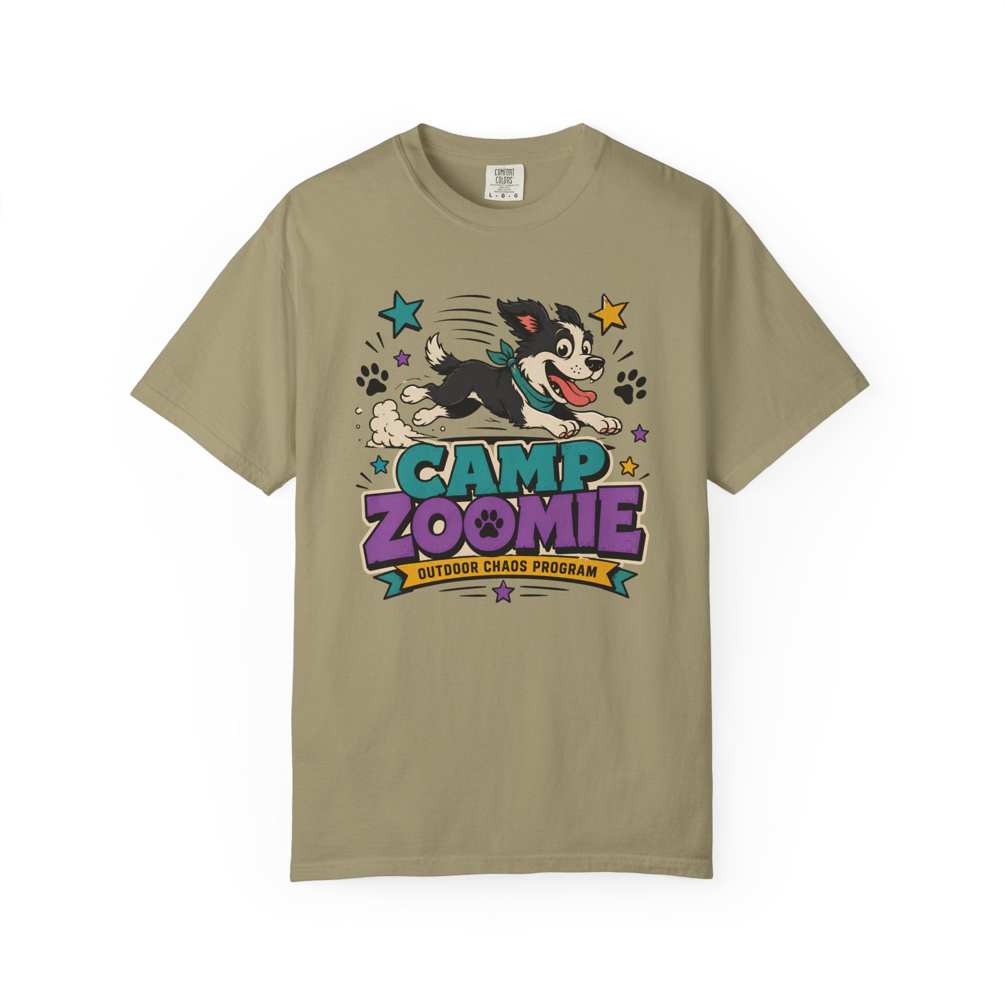 07-29 - Camp Zoomie Graphic T-Shirt — Vintage Dog Camper Tee