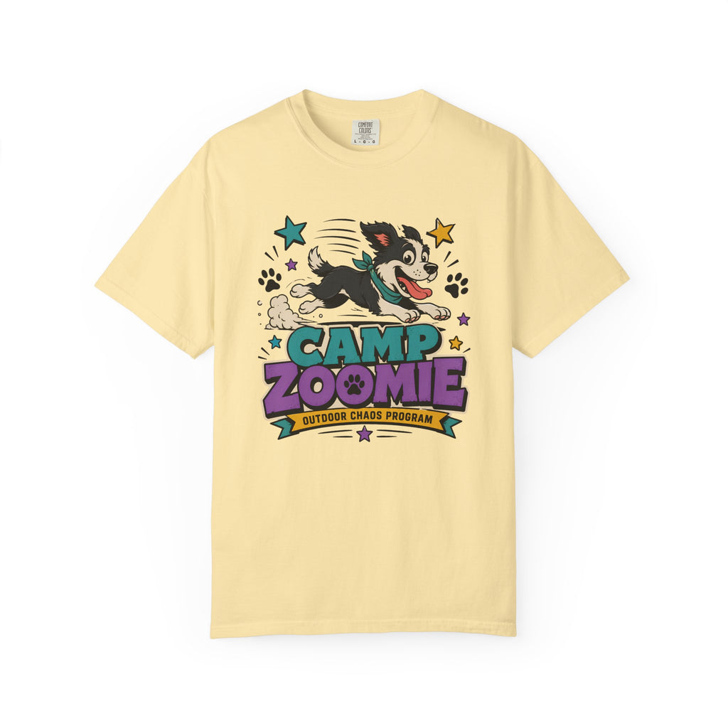 Camp Zoomie T-Shirt — Retro Puppy Camp Graphic Tee