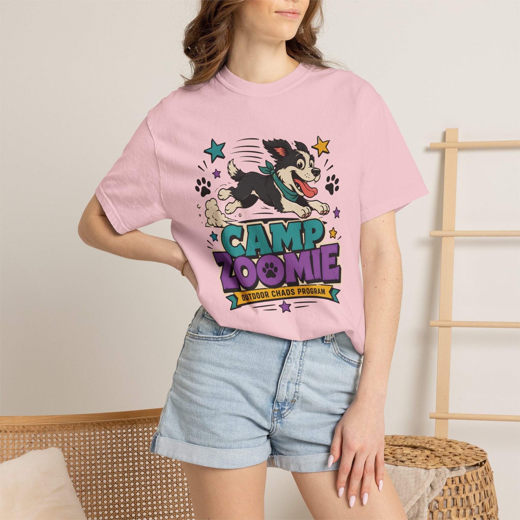 Camp Zoomie T-Shirt — Retro Puppy Camp Graphic Tee