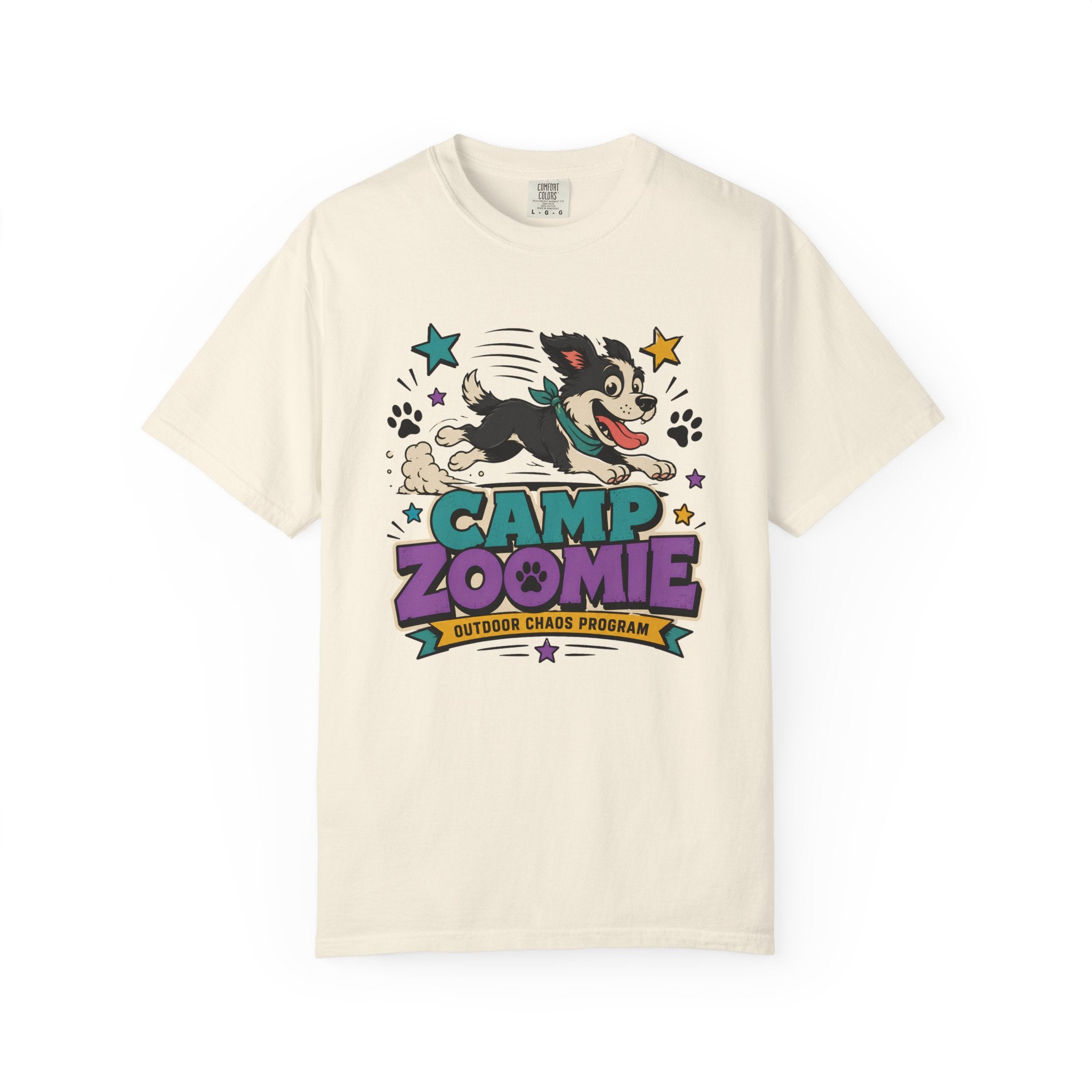 Camp Zoomie T-Shirt — Retro Puppy Camp Graphic Tee