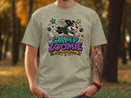 Camp Zoomie Outdoor Chaos Program t-shirt with a running cartoon dog.