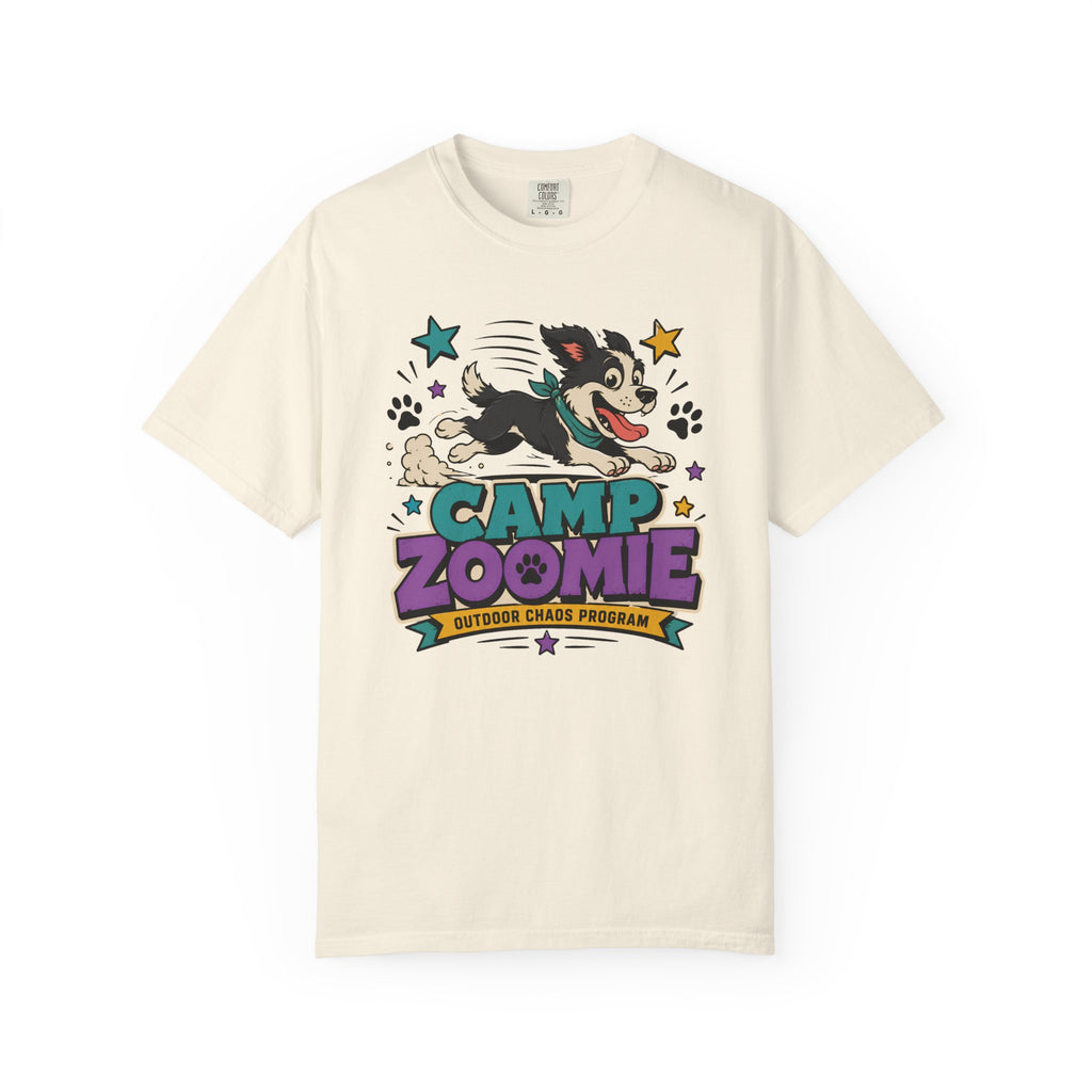 07-29 - Camp Zoomie Graphic T-Shirt — Vintage Dog Camper Tee