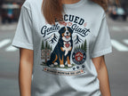 Bernese Mountain Dog graphic with text: "Rescued My Gentle Giant" and "Bernese Mountain Dog Love".