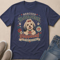 T-shirt with "Rescued Havanese Happiness" text and a happy dog illustration.
