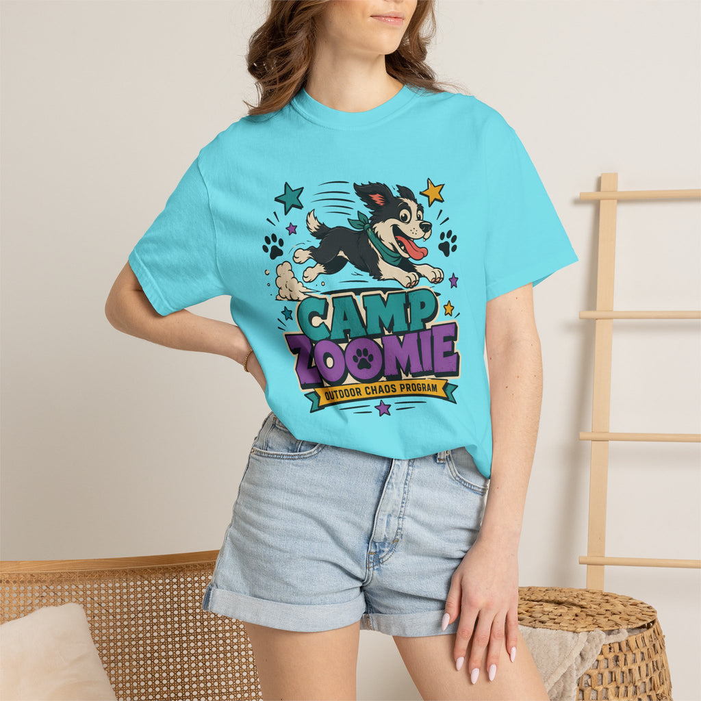 07-29 - Camp Zoomie Graphic T-Shirt — Vintage Dog Camper Tee