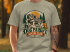 Dog Parent Social Club graphic with schnauzer relaxing in a chair.