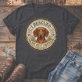 T-shirt with a dachshund graphic that reads "I Rescued My Best Friend."