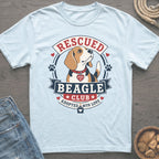 Rescued Beagle Club Adopted with Love graphic t-shirt